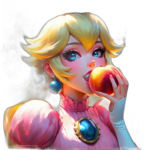 staff, food, crown, face transparent PNG cut-out