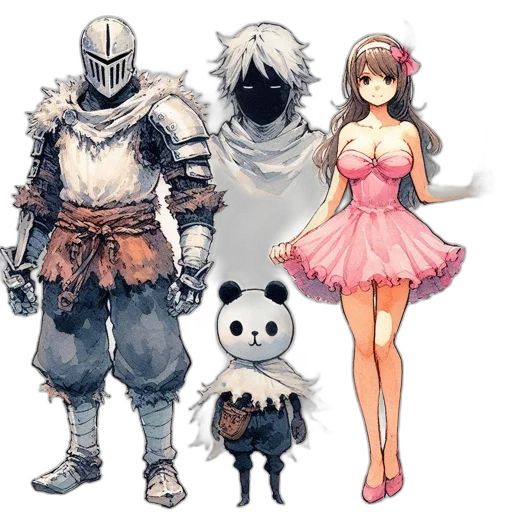 mask, concept art, fantasy art, pixel art transparent PNG cut-out