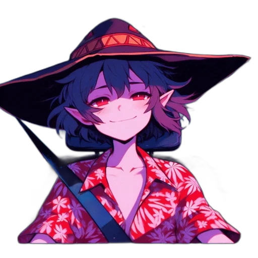hat, staff, umbrella, mask transparent PNG cut-out