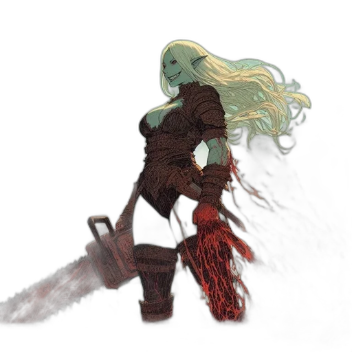 staff, weapon, creature, hair transparent PNG cut-out