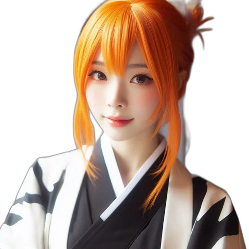 staff, face, anime, photorealistic transparent PNG cut-out