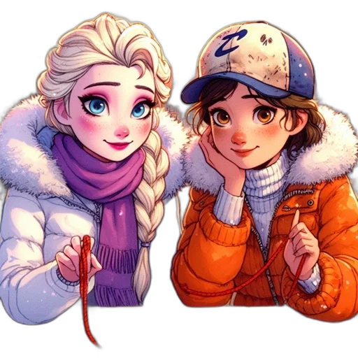 hat, jacket, watercolor, pixel art transparent PNG cut-out