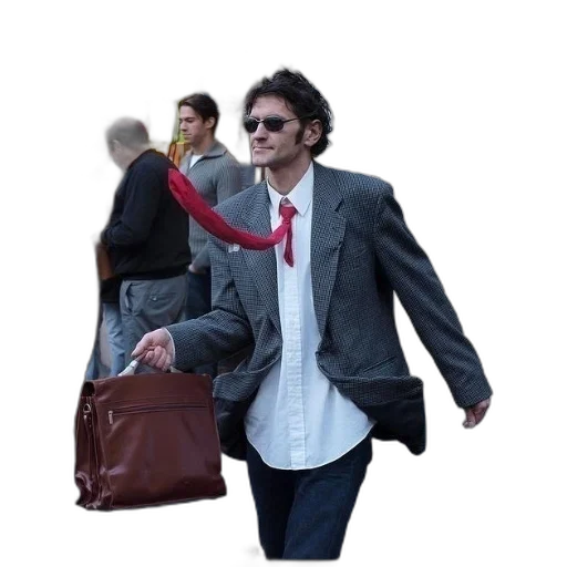 jacket, staff, umbrella, face transparent PNG cut-out