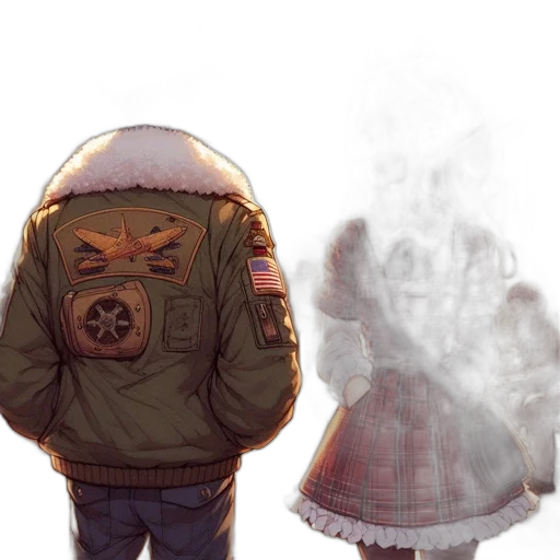 jacket, mask, face, creature transparent PNG cut-out