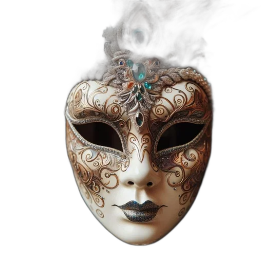 mask, jewelry, face, fantasy art transparent PNG cut-out