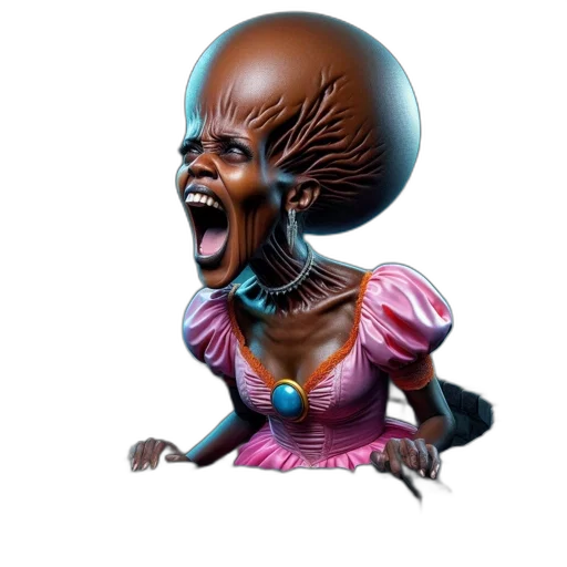 creature, face, mask, dress transparent PNG cut-out