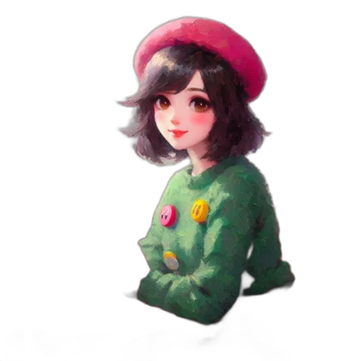 hat, crown, staff, jacket transparent PNG cut-out