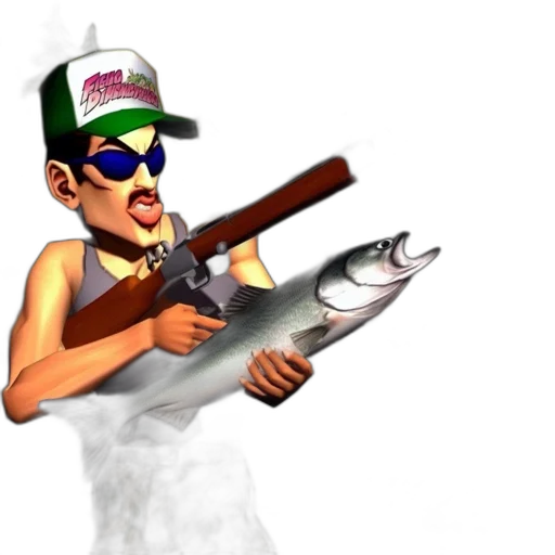 weapon, staff, animal, 3d render transparent PNG cut-out