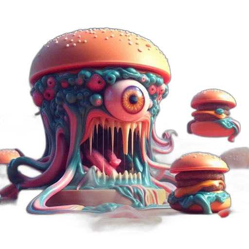 food, creature, animal, concept art transparent PNG cut-out