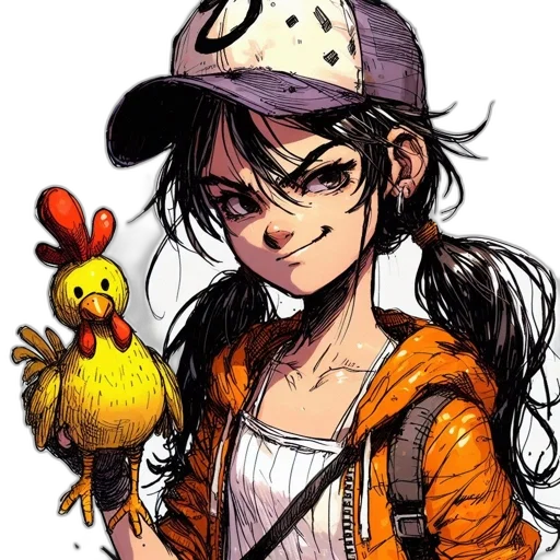 animal, hat, comic book art, cartoon transparent PNG cut-out