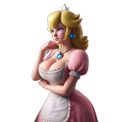 dress, crown, staff, face transparent PNG cut-out