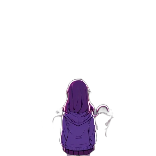 dress, jacket, creature, hair transparent PNG cut-out