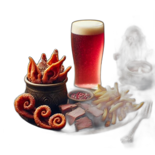 food, crown, photorealistic, fantasy art transparent PNG cut-out