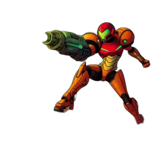 robot, weapon, concept art, 3d render transparent PNG cut-out