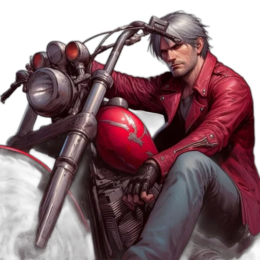 jacket, weapon, comic book art, concept art transparent PNG cut-out