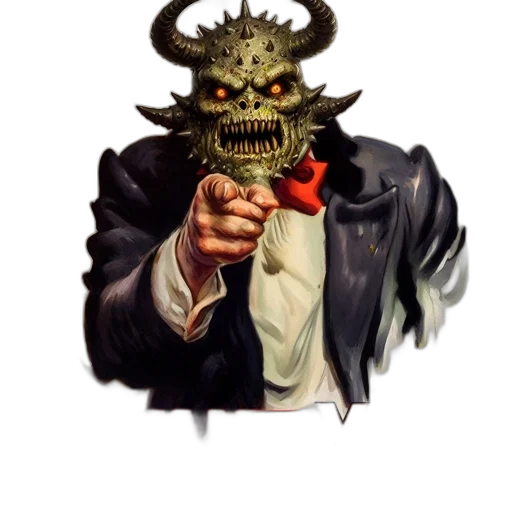 mask, face, creature, staff transparent PNG cut-out