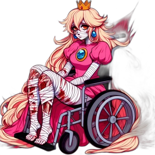 dress, staff, anime, pixel art transparent PNG cut-out