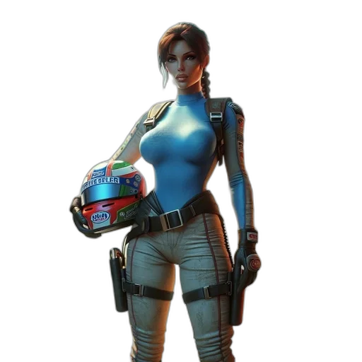robot, weapon, staff, jacket transparent PNG cut-out
