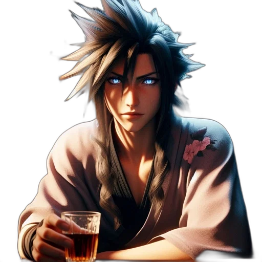 anime, fantasy art, photorealistic, pixel art transparent PNG cut-out