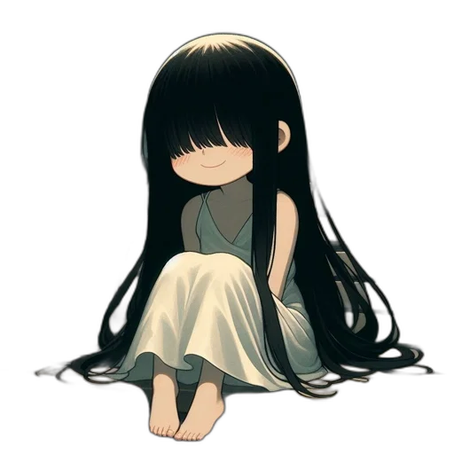 hair, mask, dress, face transparent PNG cut-out