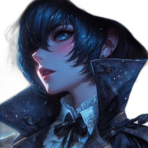 face, mask, jacket, staff transparent PNG cut-out