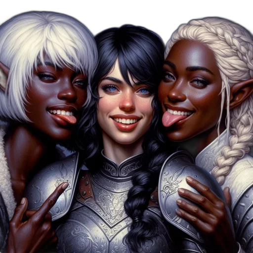 fantasy art, comic book art, concept art, photorealistic transparent PNG cut-out