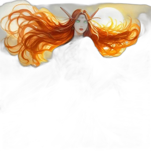 hair, dress, crown, jewelry transparent PNG cut-out