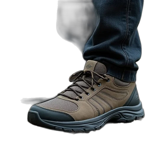 shoes, photorealistic, 3d render, concept art transparent PNG cut-out