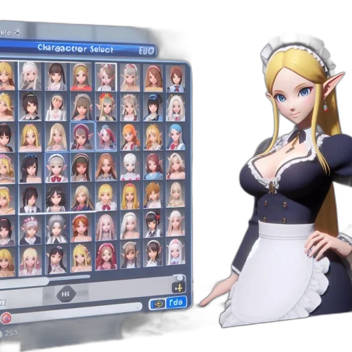 3d render, concept art, screenshot, displays transparent PNG cut-out