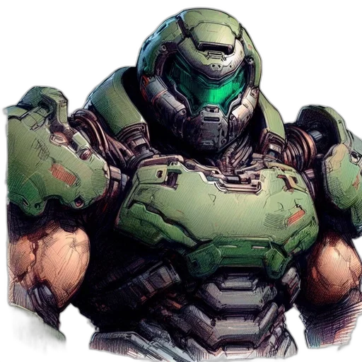 robot, face, weapon, creature transparent PNG cut-out