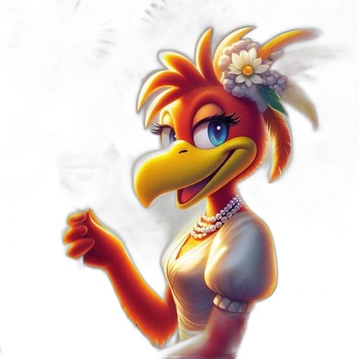 dragon, staff, crown, concept art transparent PNG cut-out
