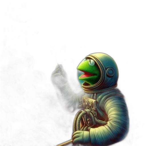 robot, mask, staff, creature transparent PNG cut-out
