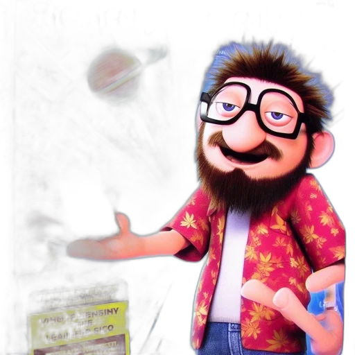 concept art, cartoon, 3d render, comic book art transparent PNG cut-out