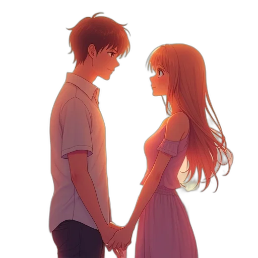 dress, anime, watercolor, pixel art transparent PNG cut-out