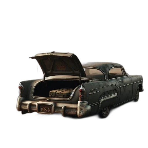 car, weapon, hat, furniture transparent PNG cut-out