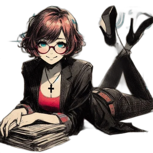 staff, jacket, weapon, jewelry transparent PNG cut-out