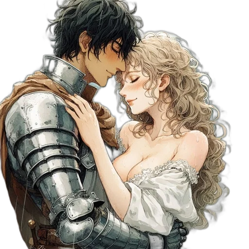 sword, dragon, fantasy art, watercolor transparent PNG cut-out