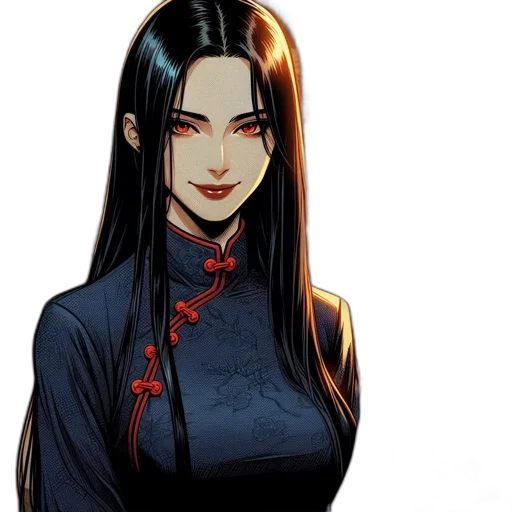 dress, staff, comic book art, concept art transparent PNG cut-out