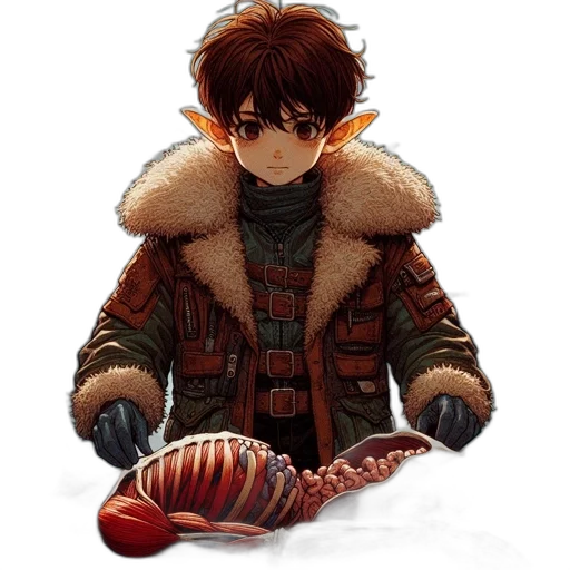 food, creature, weapon, jacket transparent PNG cut-out