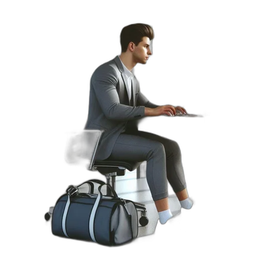 furniture, staff, jacket, 3d render transparent PNG cut-out