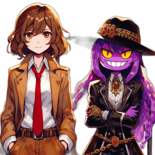 hat, staff, mask, jacket transparent PNG cut-out