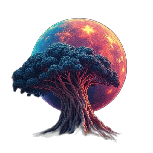 tree, hair, crown, creature transparent PNG cut-out