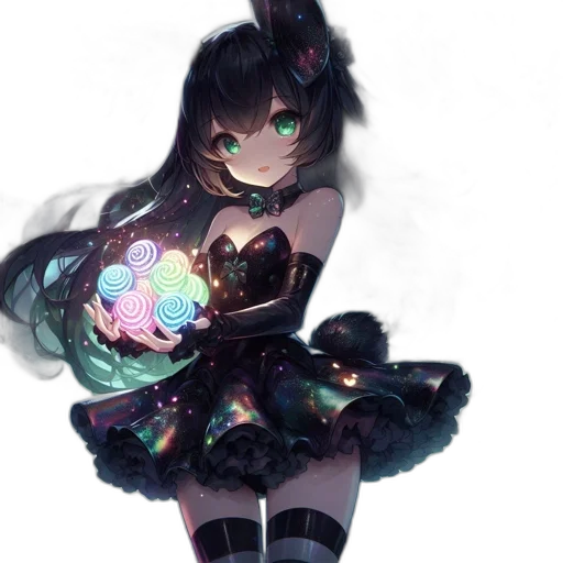 dress, staff, flower, weapon transparent PNG cut-out