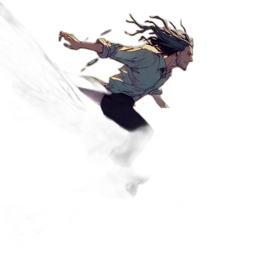 creature, hair, dragon, sword transparent PNG cut-out