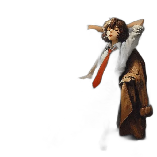 staff, jacket, concept art, fantasy art transparent PNG cut-out