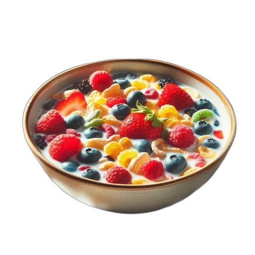 food, photorealistic, 3d render, vibrant transparent PNG cut-out