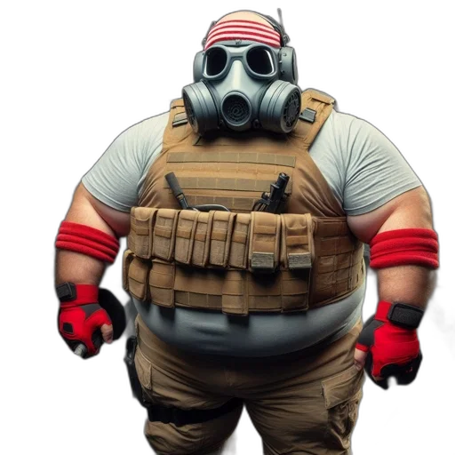 mask, jacket, robot, weapon transparent PNG cut-out