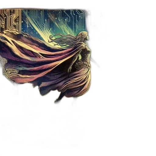 mask, hair, dragon, creature transparent PNG cut-out