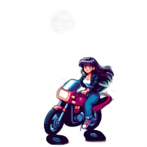 robot, jacket, hair, creature transparent PNG cut-out