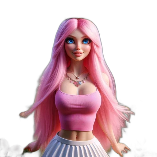 dress, jewelry, 3d render, fantasy art transparent PNG cut-out